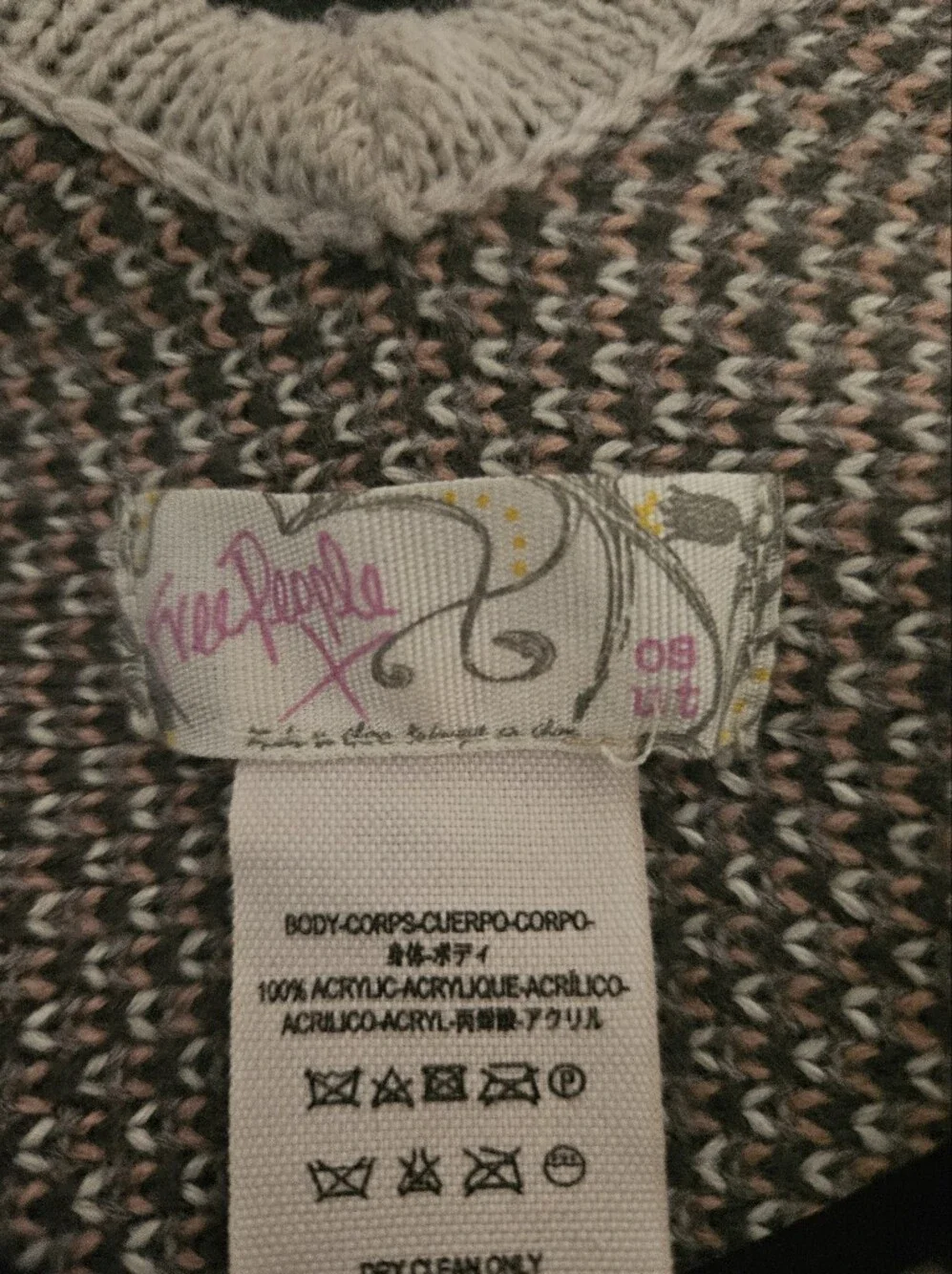 Free People poncho Shawl One Size